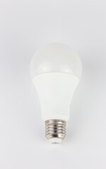 LED light bulb isolated on a white background. Energy saving concept.