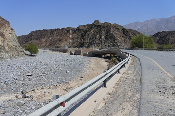 Hochwasser im Wadi Bani Awf im Oman	