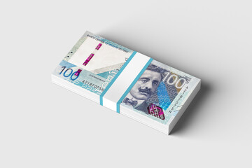 wad of peruvian banknotes, peruvian currency on a white background in high resolution, winner of a raffle