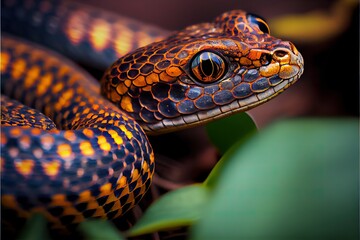 Fototapeta premium close up of a snake