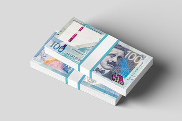 wad of peruvian banknotes, peruvian currency on a white background in high resolution, winner of a raffle