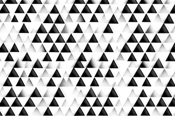 Triangle pattern with repeated black and white color (Ai generated)