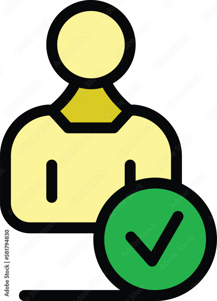 Poster human value icon. outline human value vector icon for web design isolated on white background color 