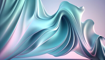 abstract wave 3d silk background