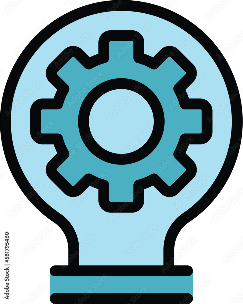 Poster creativity icon. outline creativity vector icon for web design isolated on white background color fl