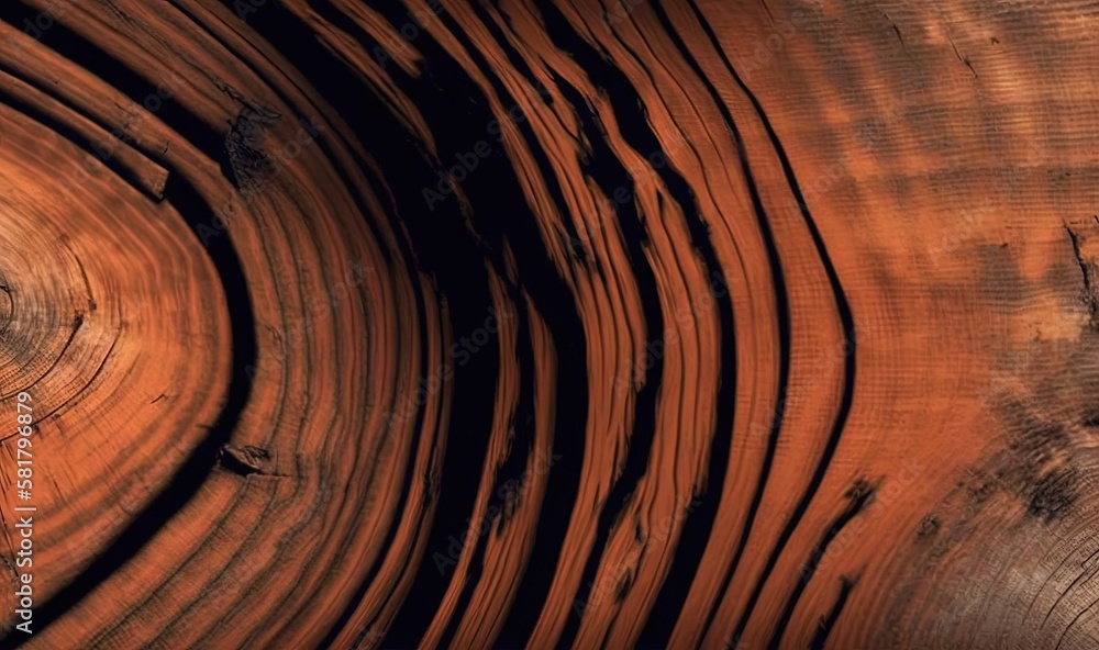 Poster a close up of a tree trunk with a brown background. generative ai