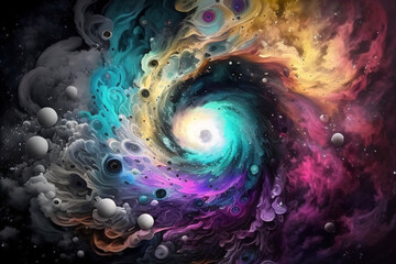 Obraz na płótnie Canvas A background of abstract cosmos