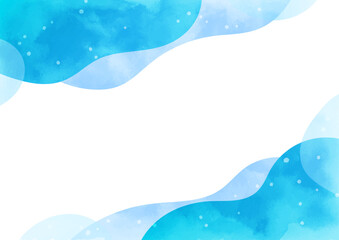 水彩テクスチャの水イメージ 1