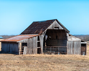 Obraz premium Old Barn in Rural Arkansas