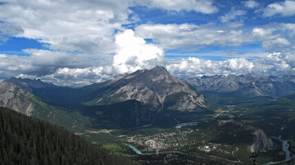 view of the mountains in Banff, Canada