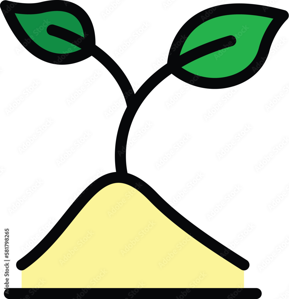 Poster growth value icon. outline growth value vector icon for web design isolated on white background colo