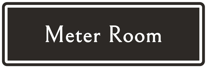 Electric meter room sign and labels