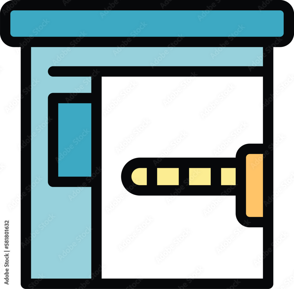 Poster private parking icon. outline private parking vector icon for web design isolated on white backgroun