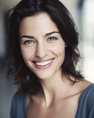 Smiling Woman 05 - Made by human and Generative AI