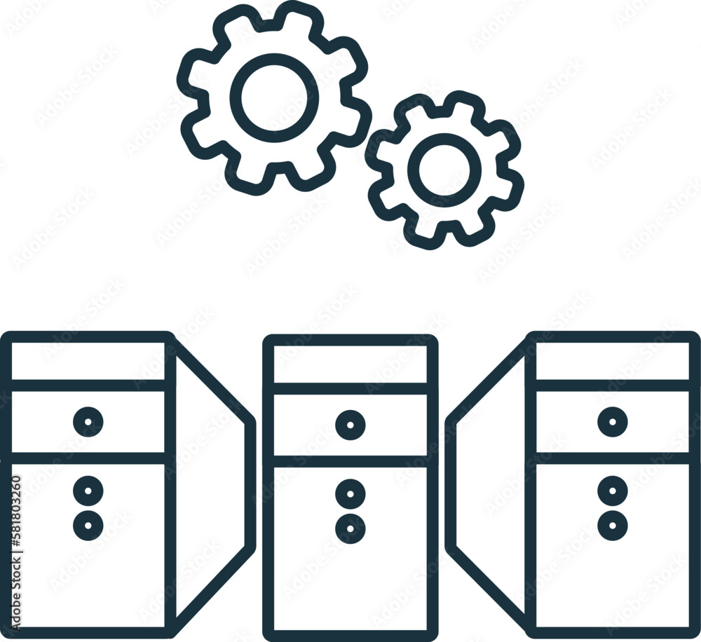 Poster data line icon. monochrome simple data outline icon for templates, web design and infographics
