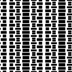 Vector geometric ornament in ethnic style. Seamless pattern with  abstract shapes. Black and white geometric  wallpaper. Repeating pattern for decor, textile and fabric.Abstraction art.