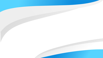 abstract blue wave, grey and white background for presentation, certificate, template, invitation