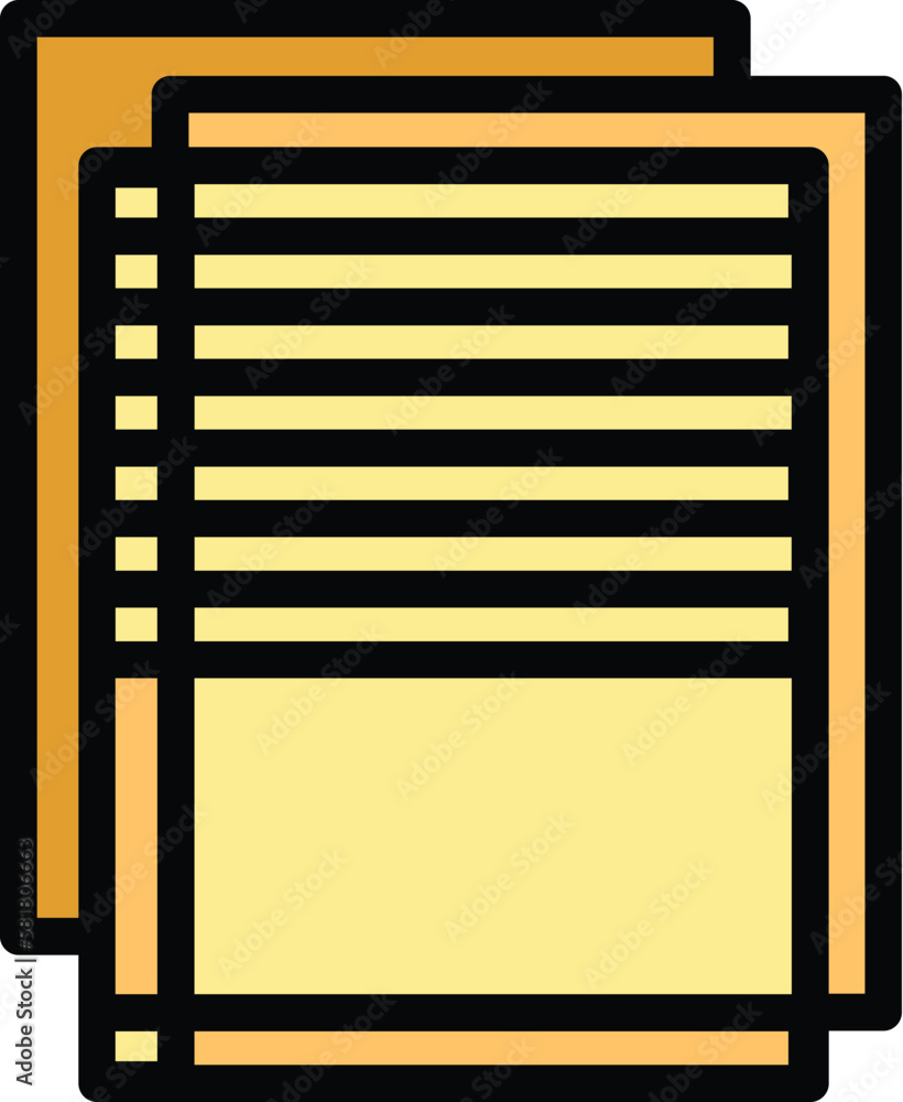 Poster database sheet icon. outline database sheet vector icon for web design isolated on white background 