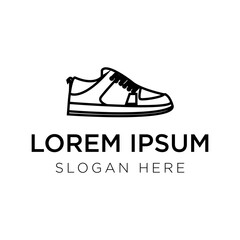 shoes logo vector illustration isolated white background