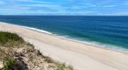 Dunes and Ocean at the Cape Cod National Seashore in Wellfleet