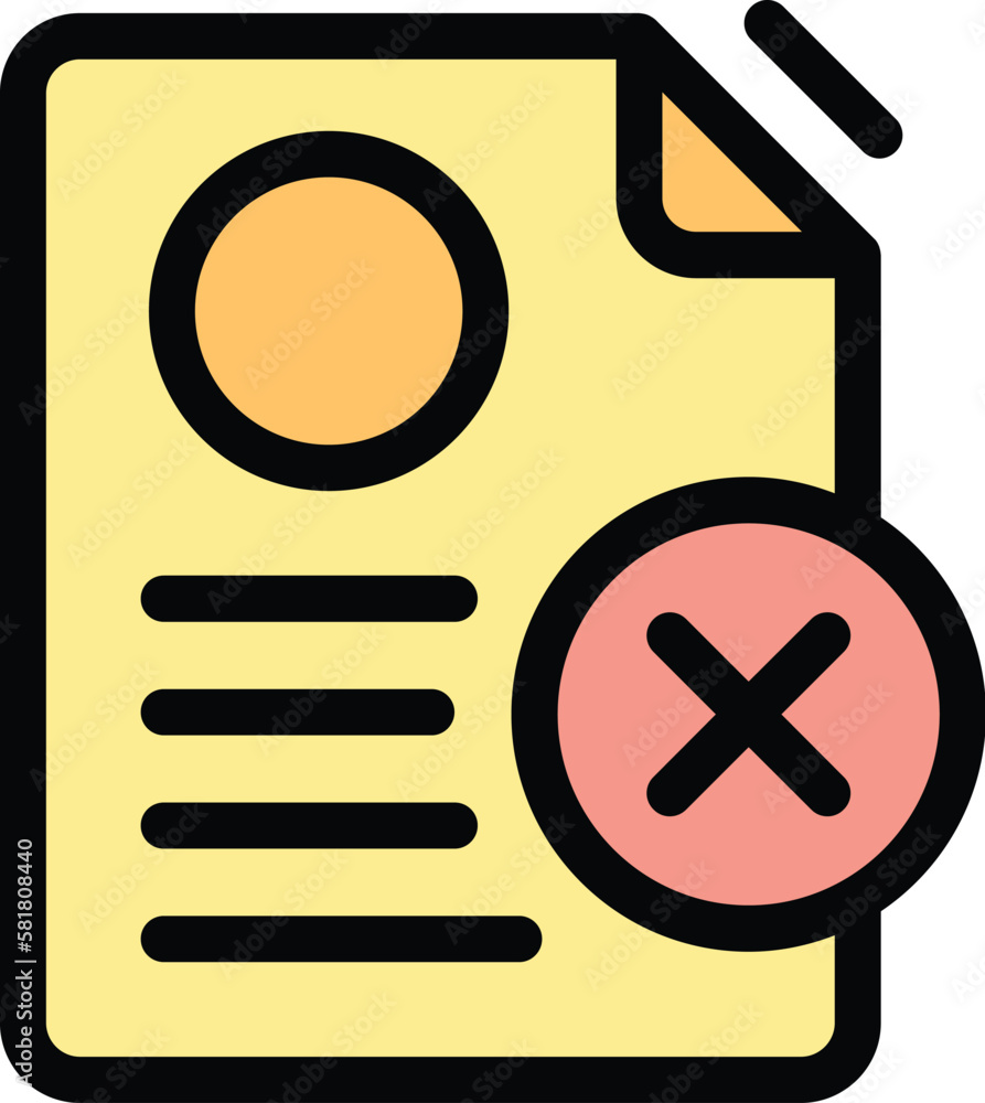 Poster delete sheet icon. outline delete sheet vector icon for web design isolated on white background colo