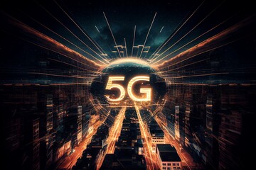 5G and other networks of the fifth_generation. AI Generated.