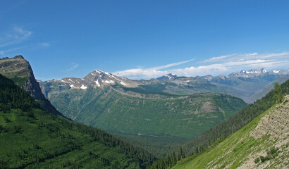 Fototapeta na wymiar Glacier National Park, Canada and US