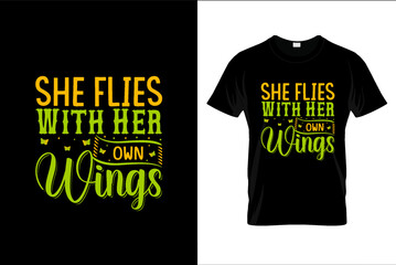 Butterfly T Shirt Design, Butterfly typography tshirt design