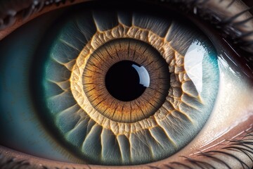 human eye up close. Generative AI