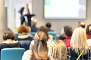 Business conference and presentation or international professional training