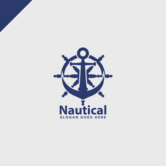 nautical sailor logo,navy marine logo simple design