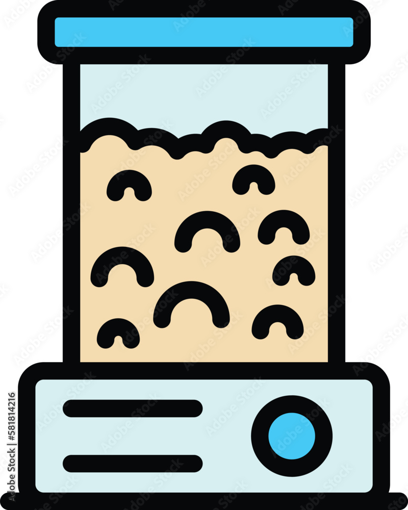 Aufkleber popcorn snack machine icon. outline popcorn snack machine vector icon for web design isolated on whi
