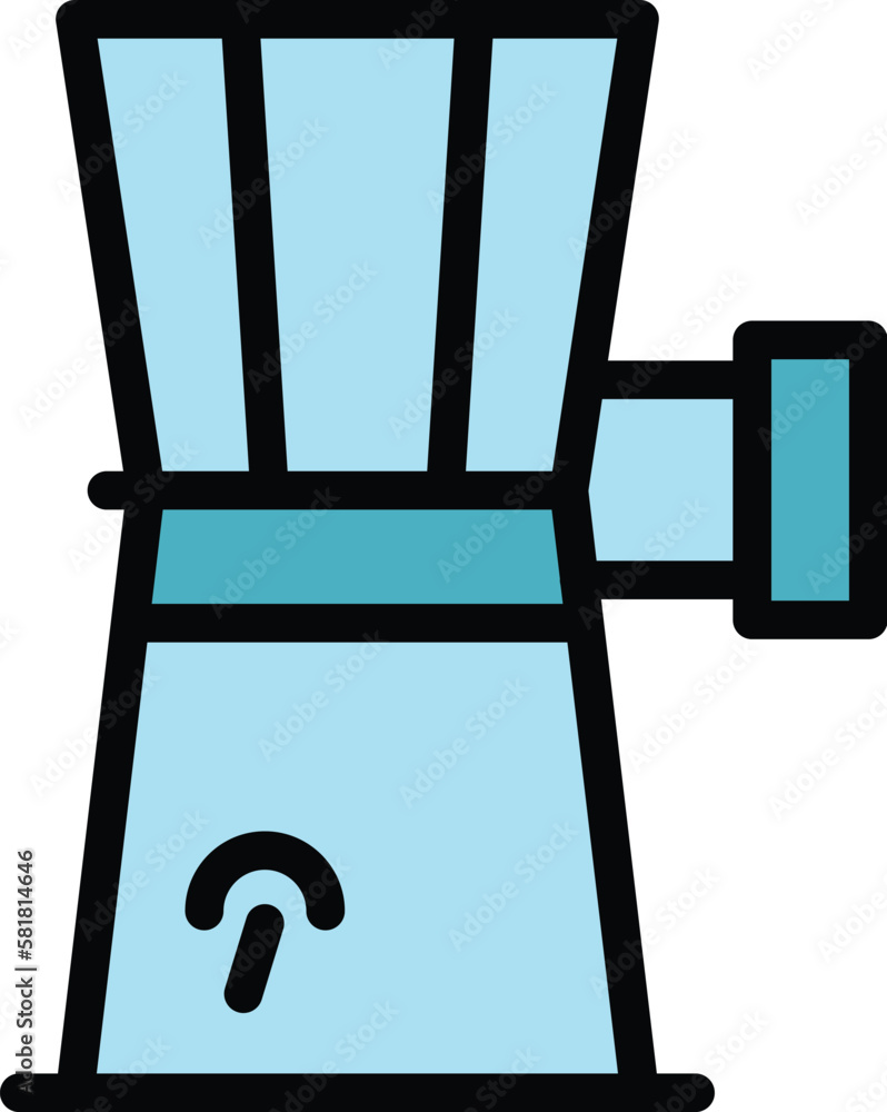 Poster cutter machine food icon. outline cutter machine food vector icon for web design isolated on white b