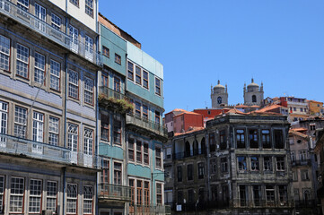 old houses of the city of Porto in Portugal