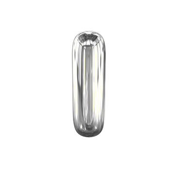 Inflatable symbol. letter i