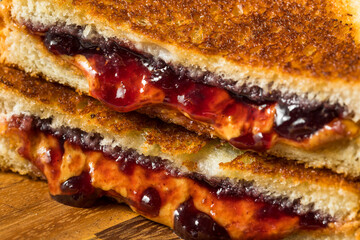 Fried Peanut Butter and Jelly Sandwich