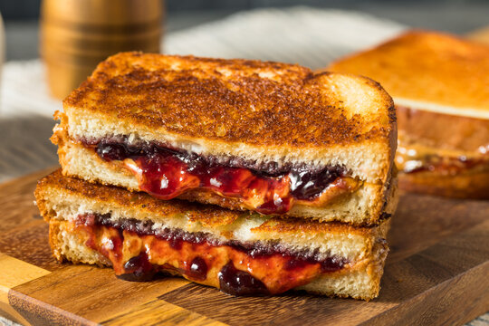 Fried Peanut Butter and Jelly Sandwich
