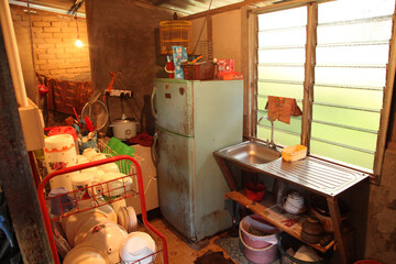 interior of a poor family home