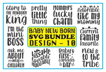 Baby New Born SVG Bundle
