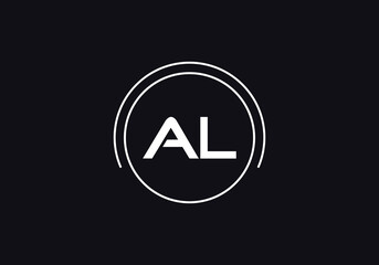 Simple circle logo and unique art logo design with the letter and alphabets