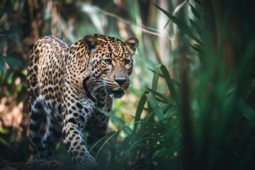 Portrait of a leopard, generative a