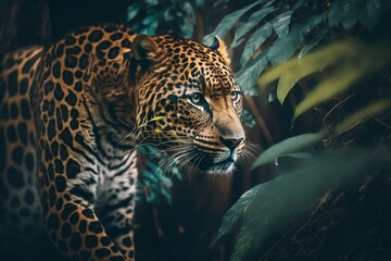 A Leopard on the Hunt made by generative ai