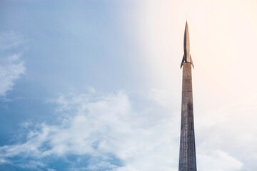 Russia, Moscow, VDNH. Monument to the 