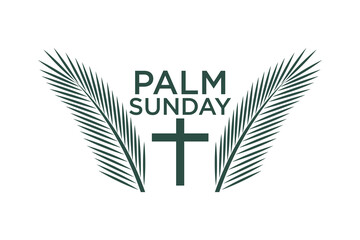 palm sunday logo vector