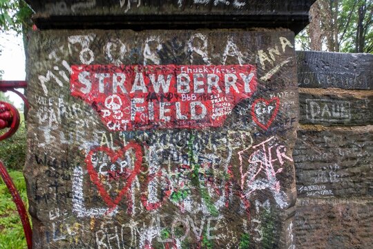 Strawberry Fields sign in Liverpool as featured in the Beatles song