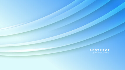 Naklejka premium Abstract light blue and white background for business corporate banner backdrop presentation and much more Premium Vector