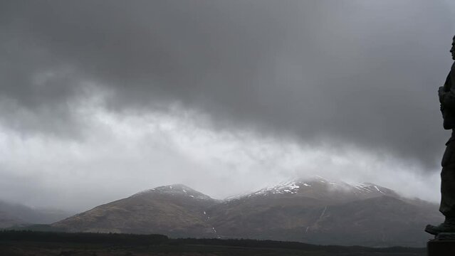 Commando statue at Spean Bridge in Scotland.