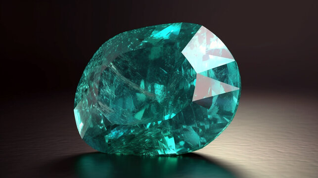 Paraiba Tourmaline stone, using its unique shade to both bold and elegant. Generative AI.