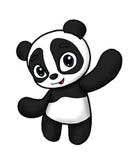 Panda Art Collection for Children's Books and Greeting Cards