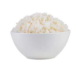 Rice in a bowl on  transparent png